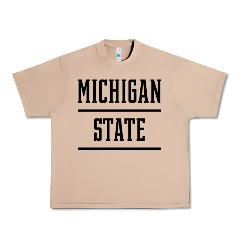 Michigan Mi State Vintage Athletic Style Urban Heavy Tee by artisFamous | Teevron