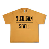 Peanut Butter Michigan MI State vintage Athletic Style Urban Heavy Tee - artisFamous