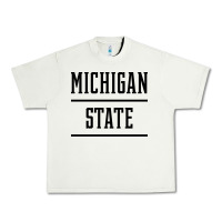 Pistachio Michigan MI State vintage Athletic Style Urban Heavy Tee - artisFamous