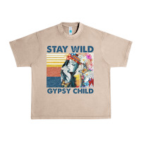 French Oak stay wild gypsy child letter rainbow Urban Heavy Tee - artisFamous
