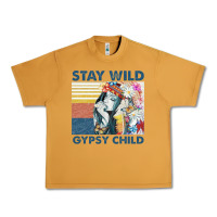 Peanut Butter stay wild gypsy child letter rainbow Urban Heavy Tee - artisFamous