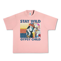 Salmon stay wild gypsy child letter rainbow Urban Heavy Tee - artisFamous