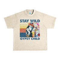 Sandshell stay wild gypsy child letter rainbow Urban Heavy Tee - artisFamous