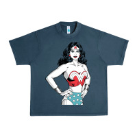 Midnight Navy wonder woman Urban Heavy Tee - artisFamous