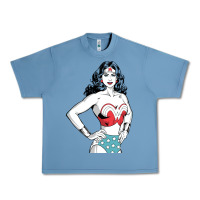 Pebble Blue wonder woman Urban Heavy Tee - artisFamous