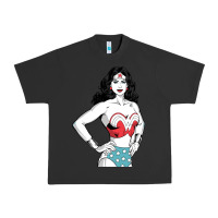 Pigment Black wonder woman Urban Heavy Tee - artisFamous