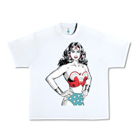White wonder woman Urban Heavy Tee - artisFamous