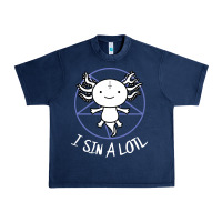 Navy i sin a lotl hail satan pentagram Urban Heavy Tee - artisFamous