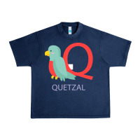 Navy Cute Quetzal Kid's Urban Heavy Tee - artisFamous