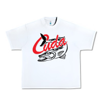 White bara cuda Urban Heavy Tee - artisFamous