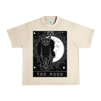 Sandshell tarot card crescent moon and cat graphic Urban Heavy Tee - artisFamous