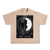 Burro tarot card crescent moon and cat graphic Urban Heavy Tee - artisFamous