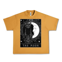 Peanut Butter tarot card crescent moon and cat graphic Urban Heavy Tee - artisFamous