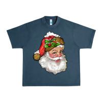 Midnight Navy santa with snow Urban Heavy Tee - RanaPortraitStore