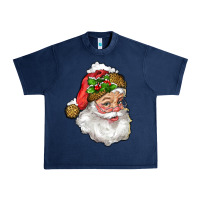 Navy santa with snow Urban Heavy Tee - RanaPortraitStore