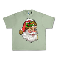 Oil Green santa with snow Urban Heavy Tee - RanaPortraitStore