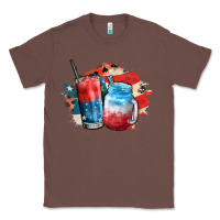 Chestnut Red white and blue slushy cocktail Classic Tee - FaDigitalArtStudio