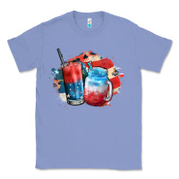Colony Blue Red white and blue slushy cocktail Classic Tee - FaDigitalArtStudio