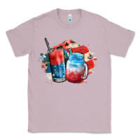 Lilac Red white and blue slushy cocktail Classic Tee - FaDigitalArtStudio