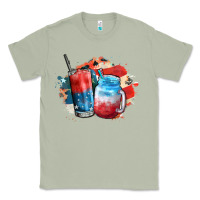 Matcha Red white and blue slushy cocktail Classic Tee - FaDigitalArtStudio