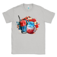 Moon Dust Red white and blue slushy cocktail Classic Tee - FaDigitalArtStudio
