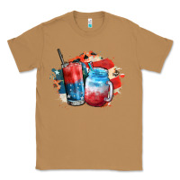 Toasted Coconut Red white and blue slushy cocktail Classic Tee - FaDigitalArtStudio