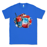 True Royal Red white and blue slushy cocktail Classic Tee - FaDigitalArtStudio