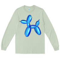 Matcha Blue Dog Balloon Long Sleeve Tee - Artiststas