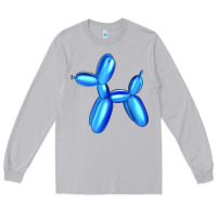 Moon Dust Blue Dog Balloon Long Sleeve Tee - Artiststas