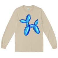 Mushroom Blue Dog Balloon Long Sleeve Tee - Artiststas