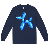 Navy Blue Dog Balloon Long Sleeve Tee - Artiststas