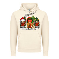 Vintage Artic Christmas choir gnomes Vintage Hoodie - BarkalooDesign