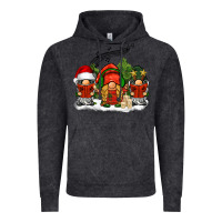 Vintage Black Christmas choir gnomes Vintage Hoodie - BarkalooDesign
