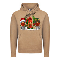 Vintage Coffee Christmas choir gnomes Vintage Hoodie - BarkalooDesign