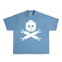 Pebble Blue block face pirate Urban Heavy Tee - artisFamous