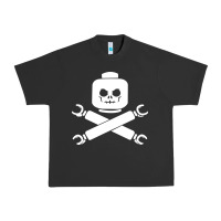 Pigment Black block face pirate Urban Heavy Tee - artisFamous