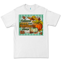 White autumn leaves and pumpkins please mouse pad Premium Tee - BundleAndBundleShop