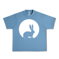 Pebble Blue bunny and full moon funny Urban Heavy Tee - artisFamous
