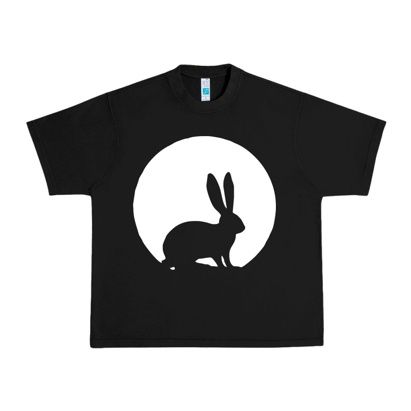 Bunny And Full Moon Funny Urban Heavy Tee by artisFamous | Teevron