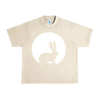 Sandshell bunny and full moon funny Urban Heavy Tee - artisFamous