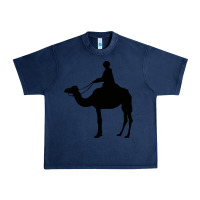 Navy camel rider Urban Heavy Tee - artisFamous