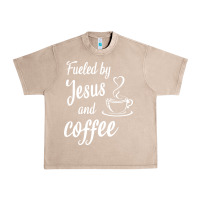 French Oak Fueled by jesus and coffee Urban Heavy Tee - artisFamous