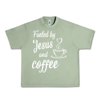 Oil Green Fueled by jesus and coffee Urban Heavy Tee - artisFamous