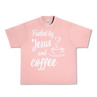 Salmon Fueled by jesus and coffee Urban Heavy Tee - artisFamous