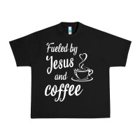 Black Fueled by jesus and coffee Urban Heavy Tee - artisFamous