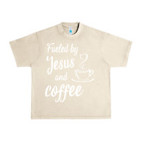Sandshell Fueled by jesus and coffee Urban Heavy Tee - artisFamous