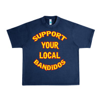 Navy bandidos support your local texas Urban Heavy Tee - artisFamous