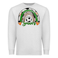 Oatmeal Heather Soccer Rainbow Premium Sweatshirt - RanaPortraitStore