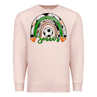 Pale Pink Soccer Rainbow Premium Sweatshirt - RanaPortraitStore