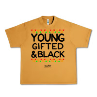 Young Gifted And Black African American Men Urban Heavy Tee | Teevron